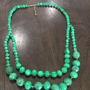 Elegant Green Beaded Necklace